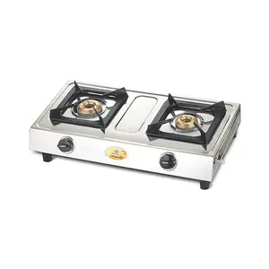 Bajaj Popular Eco Stainless Steel Manual Gas Stove (2 Burner) (BAJAJ POPULAR ECO 2B)